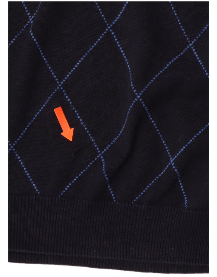 Canottiera da uomo CHAPS XL blu navy a rombi/cotone diamante