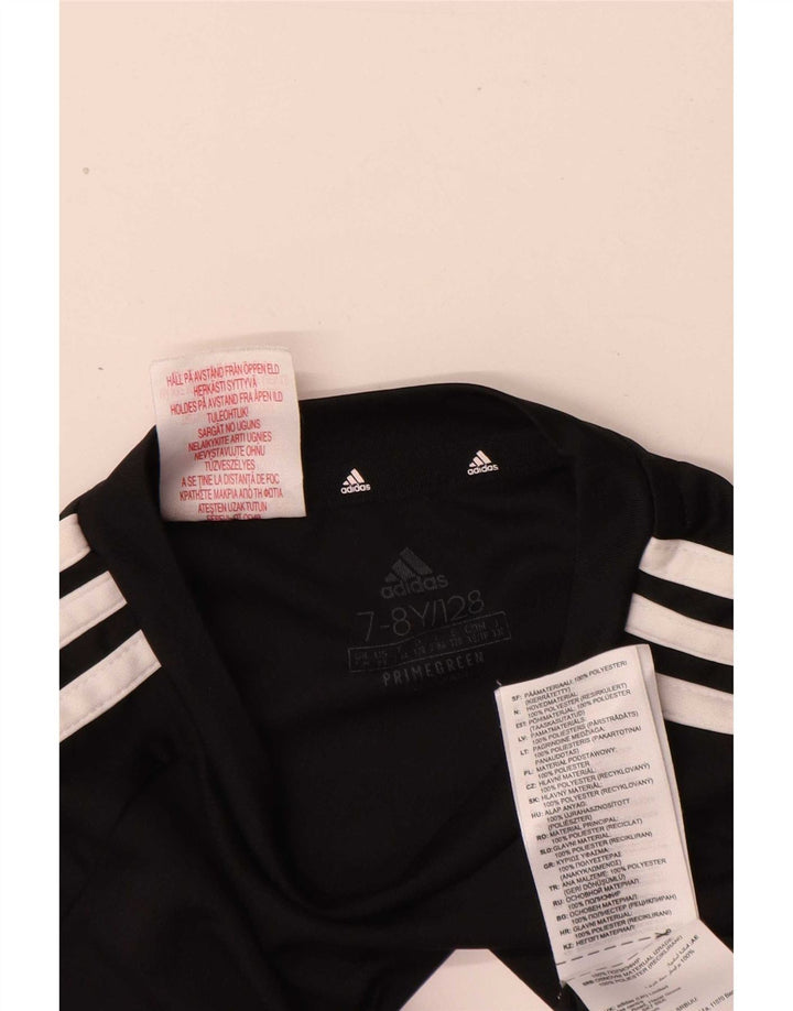 T-shirt grafica Adidas Aeroready da ragazzo, 7-8 anni, in poliestere nero