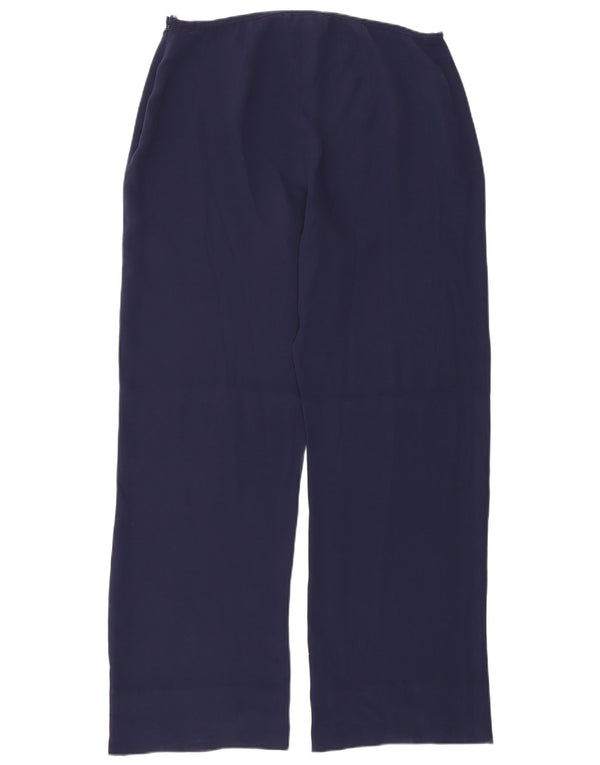 Pantaloni casual dritti da donna Luisa Spagnoli IT 48 XL W32 L31 Blu Navy