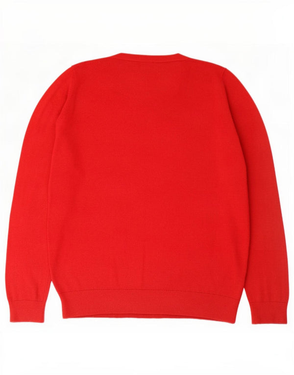 Hobbs Maglione girocollo con grafica da donna UK 14 Large Red Novità