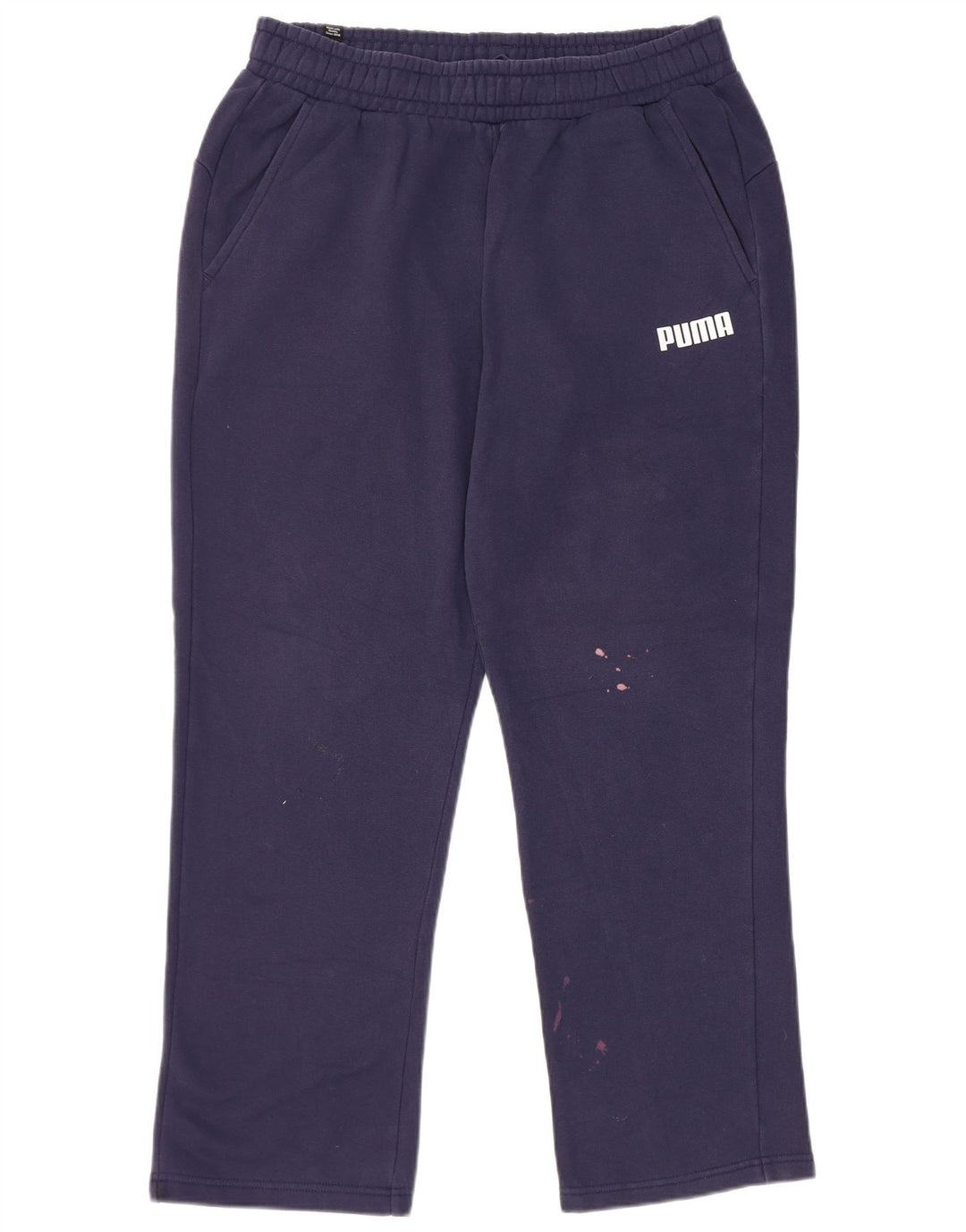 Pantaloni da tuta da uomo Puma Large in cotone blu navy