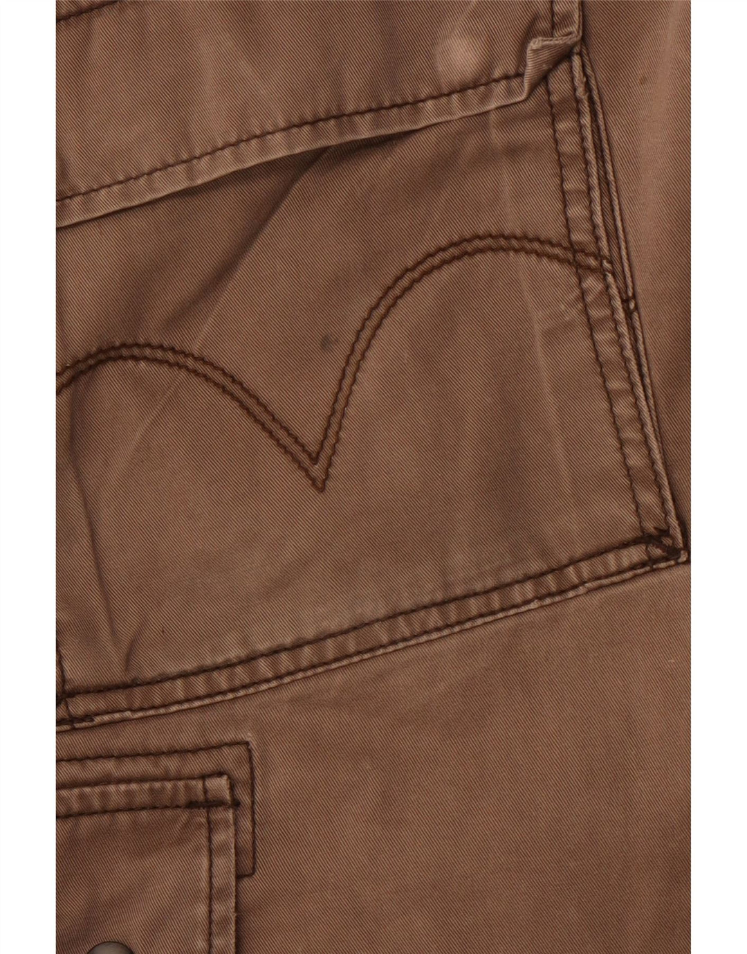 Pantaloncini cargo da uomo LEVI'S W34 grandi in cotone marrone
