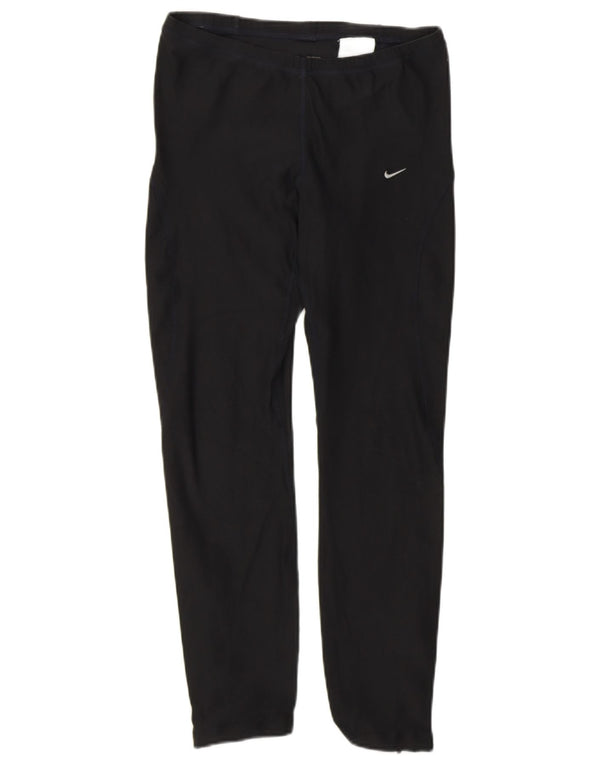 Leggings corti da donna Nike UK 10/12 medio nero poliestere sportivo