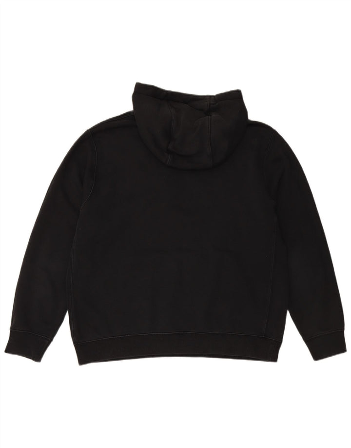 Felpa con cappuccio da uomo NIKE grande in cotone nero