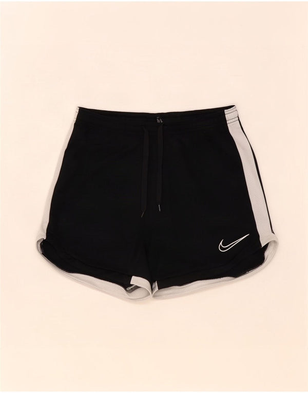 Nike Womens Sport Shorts UK 6 XS Black Colourblock Polyester