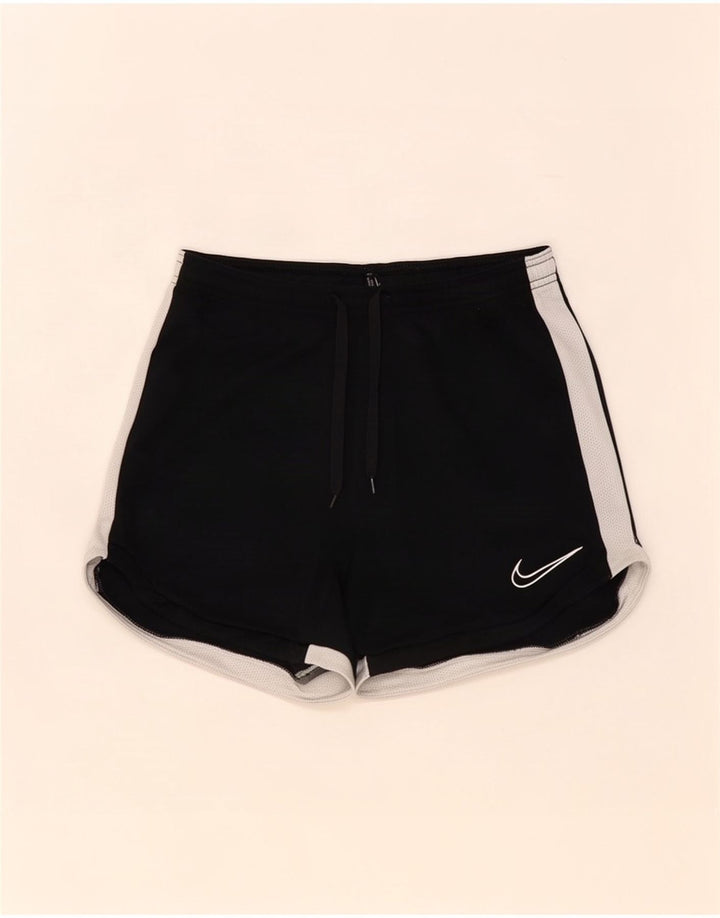 Pantaloncini sportivi da donna Nike UK 6 XS poliestere color block nero