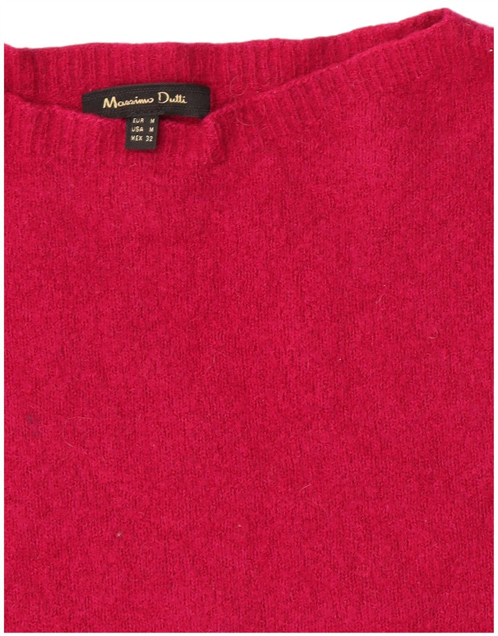 Massimo Dutti Maglione da donna con scollo a barchetta UK 12 Rosa medio