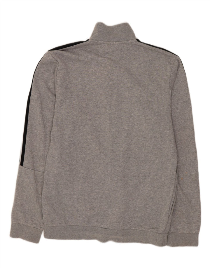 Giacca da tuta da uomo ADIDAS UK 36/38 piccolo cotone chiazzato grigio