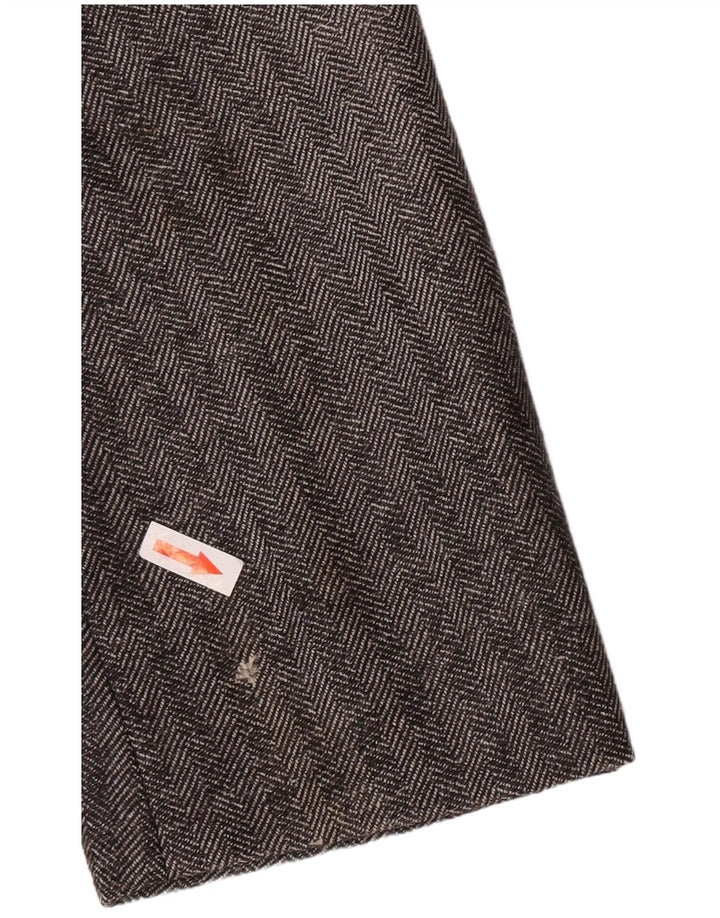 Giacca Blazer da Uomo a 3 Bottoni Armani Collezioni IT 52 XL Grigia a Spina di Pesce