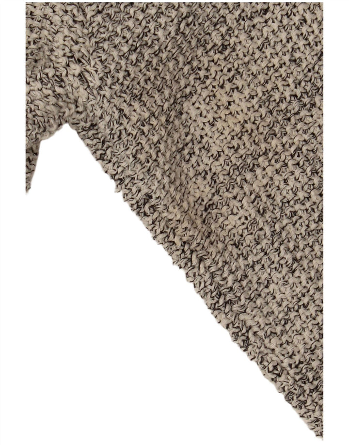 Maglione cardigan aperto da donna Zara UK 14 Grigio medio screziato