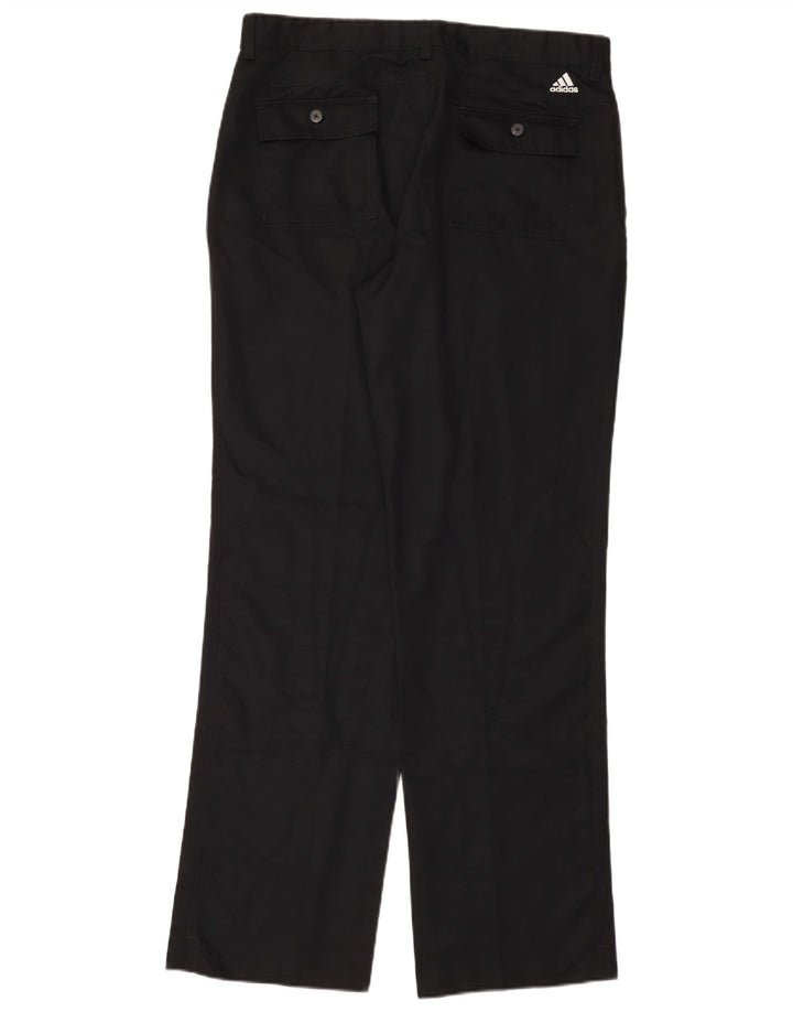 Pantaloni chino dritti ADIDAS da uomo Climalite W34 L34 poliestere nero
