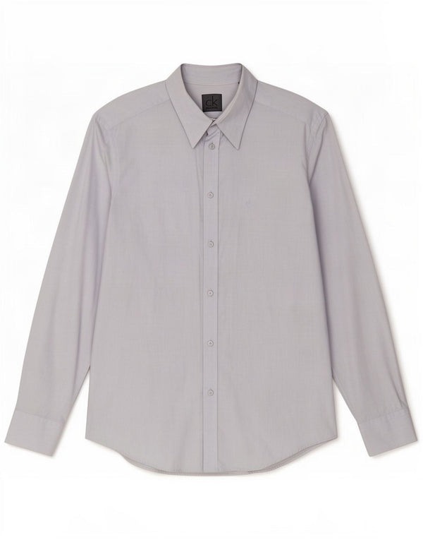 Camicia slim fit da uomo Calvin Klein grande grigia