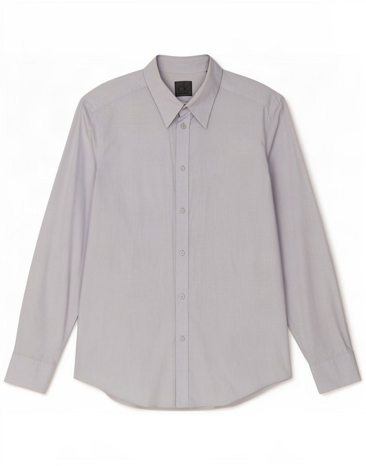 Camicia slim fit da uomo Calvin Klein grande grigia