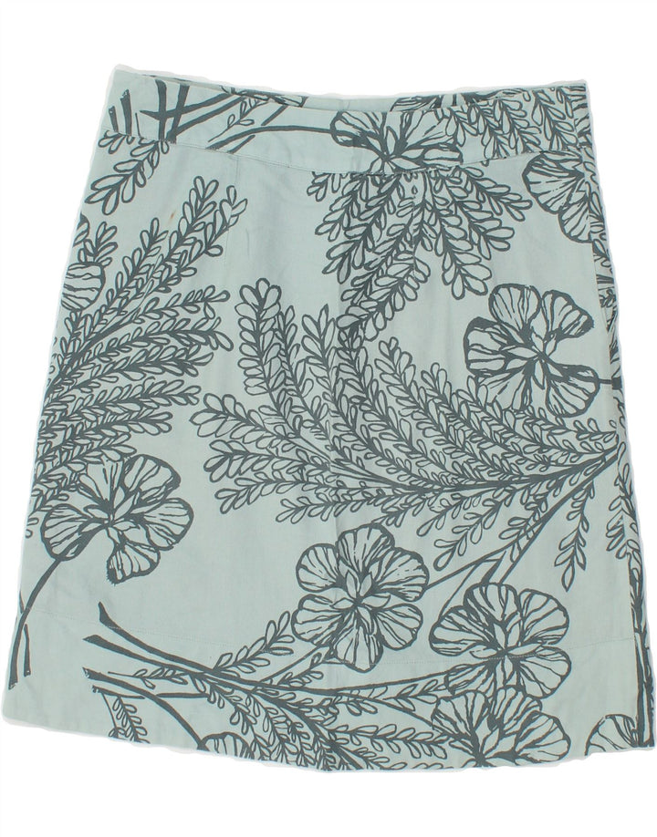 WHITE STUFF Womens Straight Skirt UK 10 Small W30  Blue Floral Vintage White Stuff and Second-Hand White Stuff from Messina Hembry 