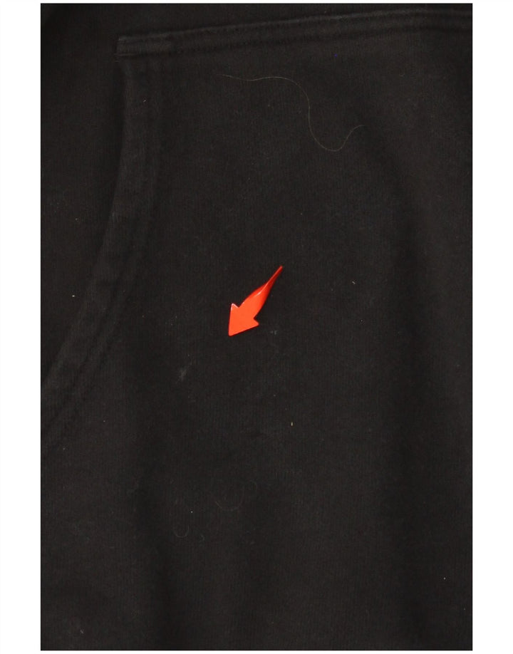 Maglione con cappuccio oversize grafico da donna LEVI'S UK 16 grande cotone nero