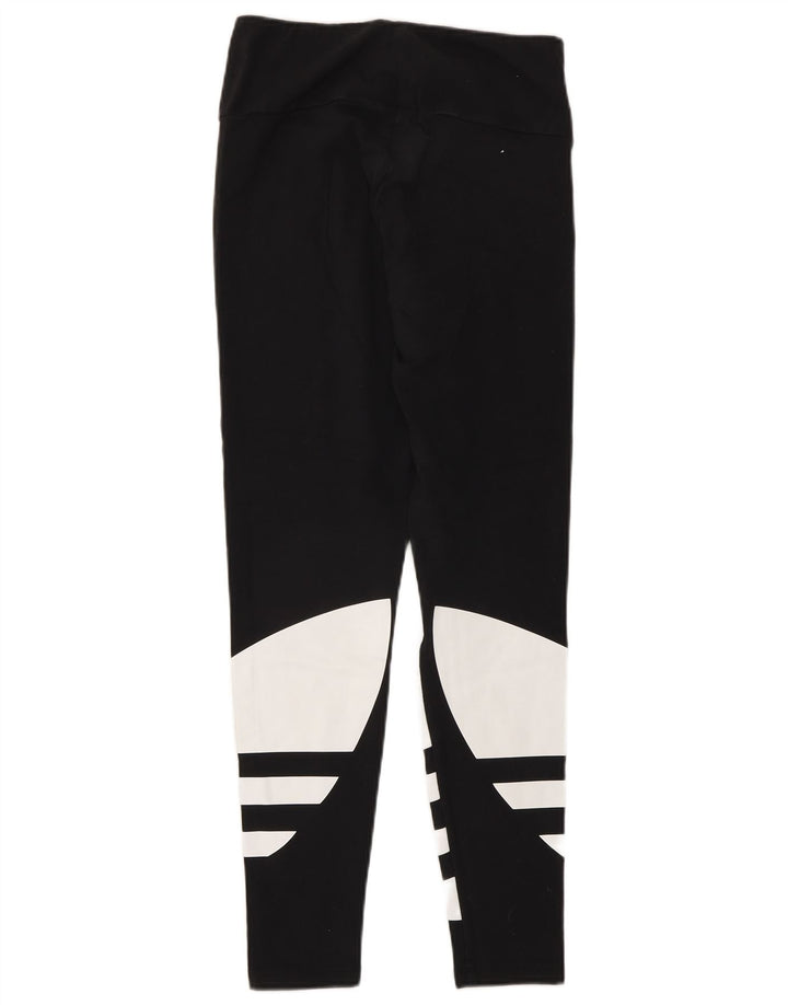 Leggings grafici da donna Adidas UK 10 Small Black Colourblock