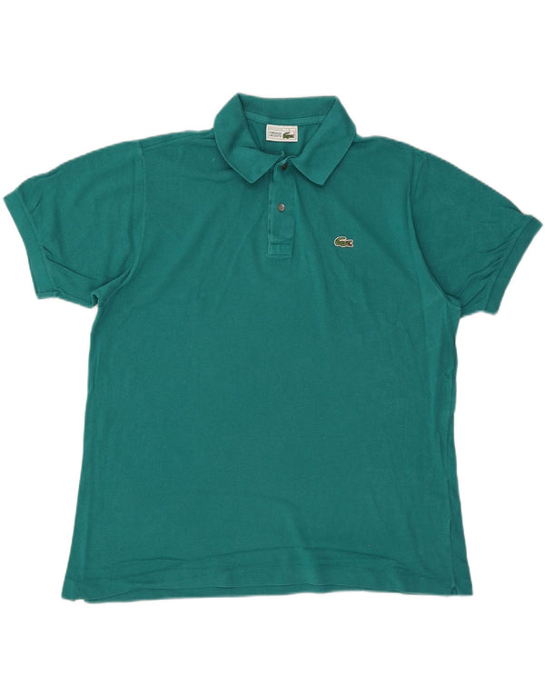 Polo da uomo LACOSTE taglia 6 XL in cotone turchese