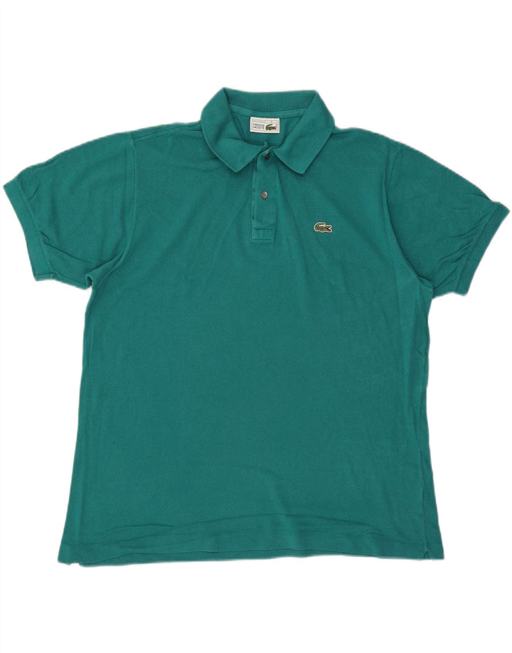 Polo da uomo LACOSTE taglia 6 XL in cotone turchese