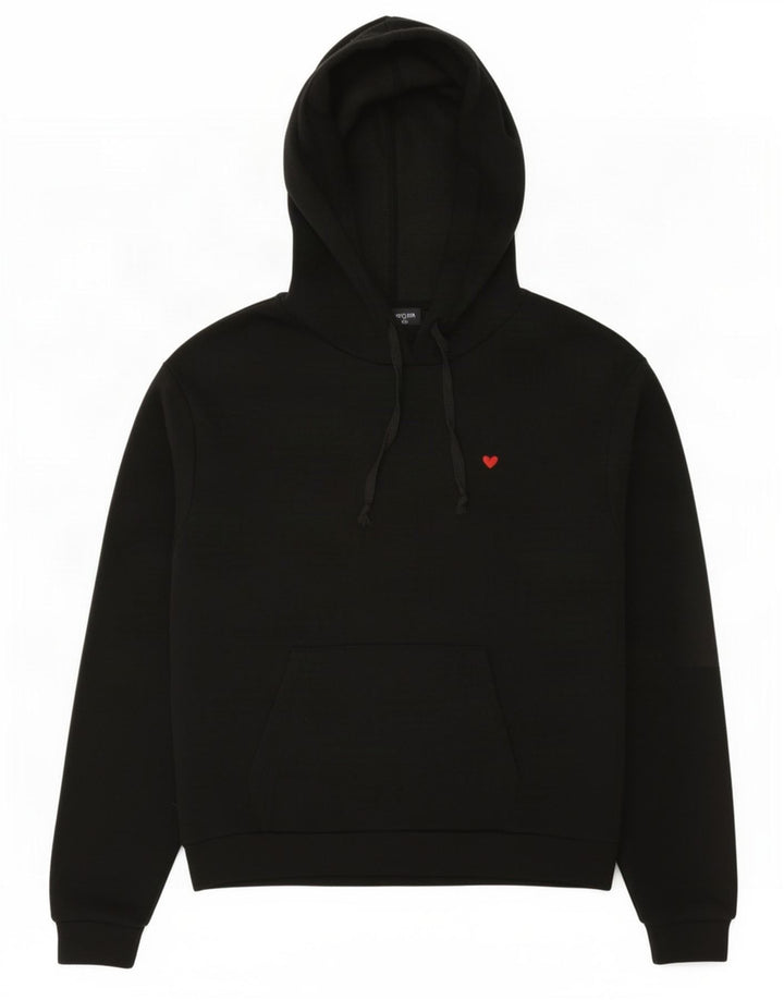 Maglione con cappuccio da donna Topshop UK 12 poliestere nero medio
