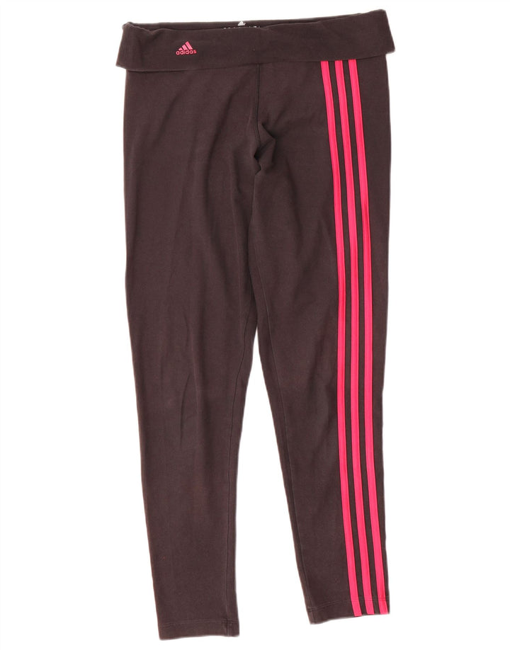 Leggings Adidas Climalite da donna UK 12/14 Poliestere nero medio