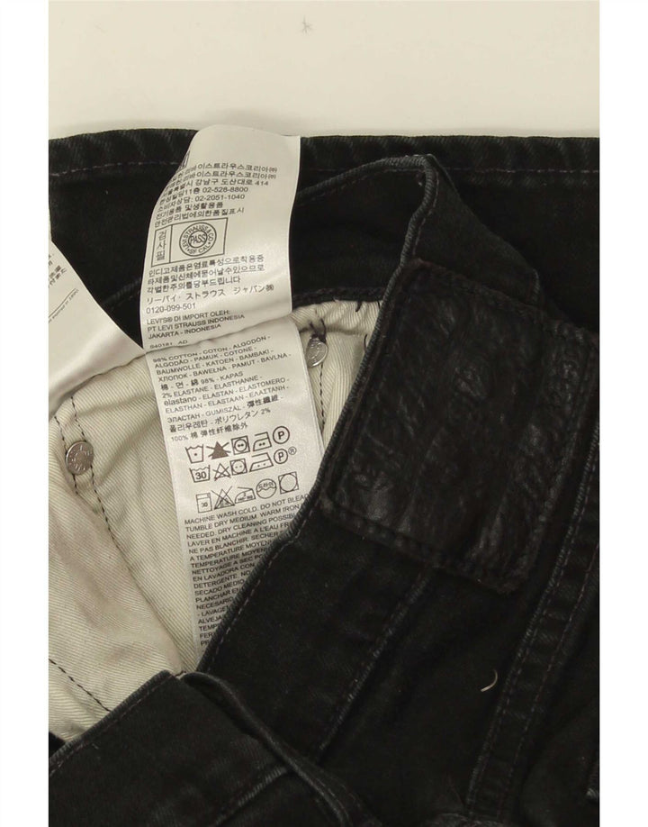 Jeans dritti da donna Levi's W32 L30 cotone nero