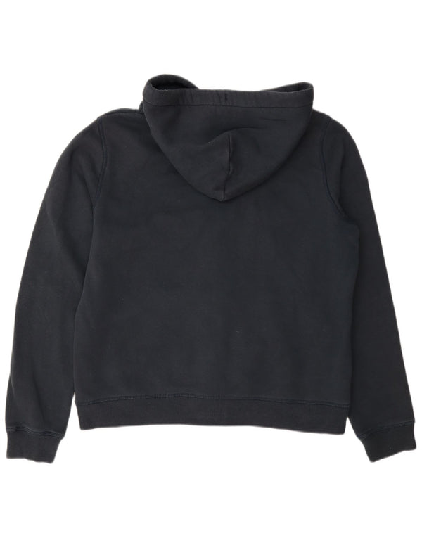 Maglione con cappuccio e zip da donna Jack Wills UK 16 grande cotone blu navy