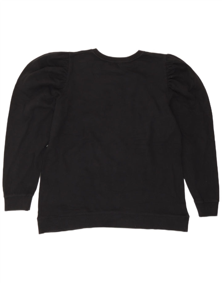 Felpa da donna Zara UK 16 grande nera