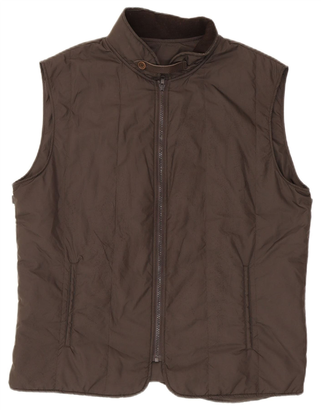 Gilet imbottito da uomo Massimo Dutti EU 52 Large Grigio Poliestere