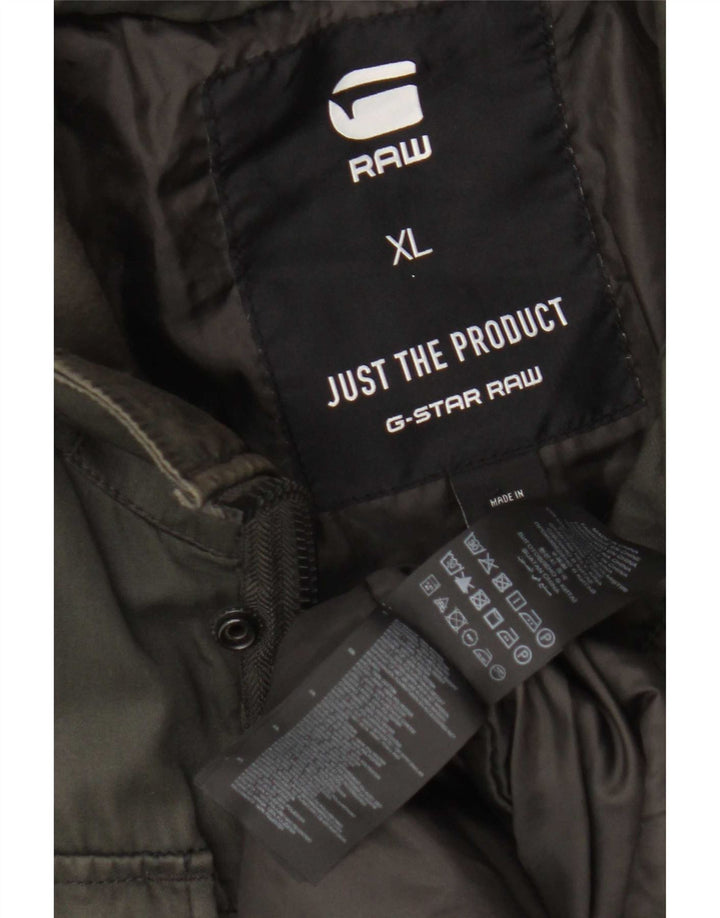 Giacca utility grafica da uomo G-Star UK 42 XL Cotone kaki
