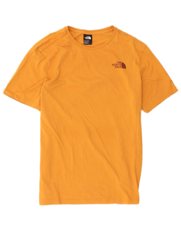 T-shirt grafica da uomo The North Face Top Small in cotone giallo