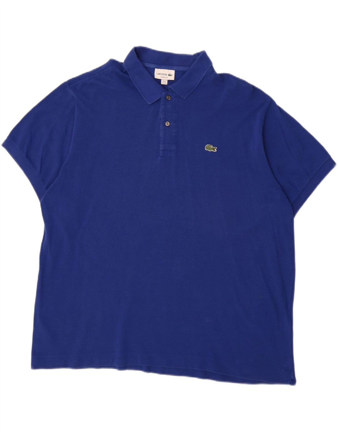 Polo LACOSTE da uomo vestibilità classica taglia 8 3XL cotone blu