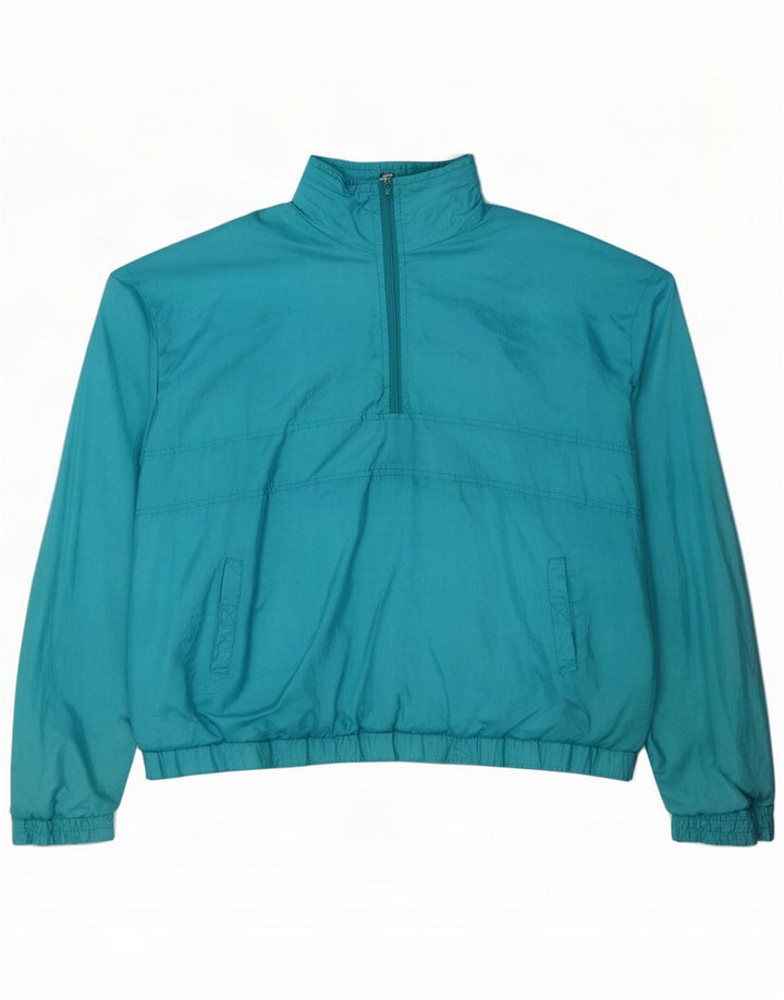 Giacca a vento pullover vintage da uomo UK 42 XL Blu
