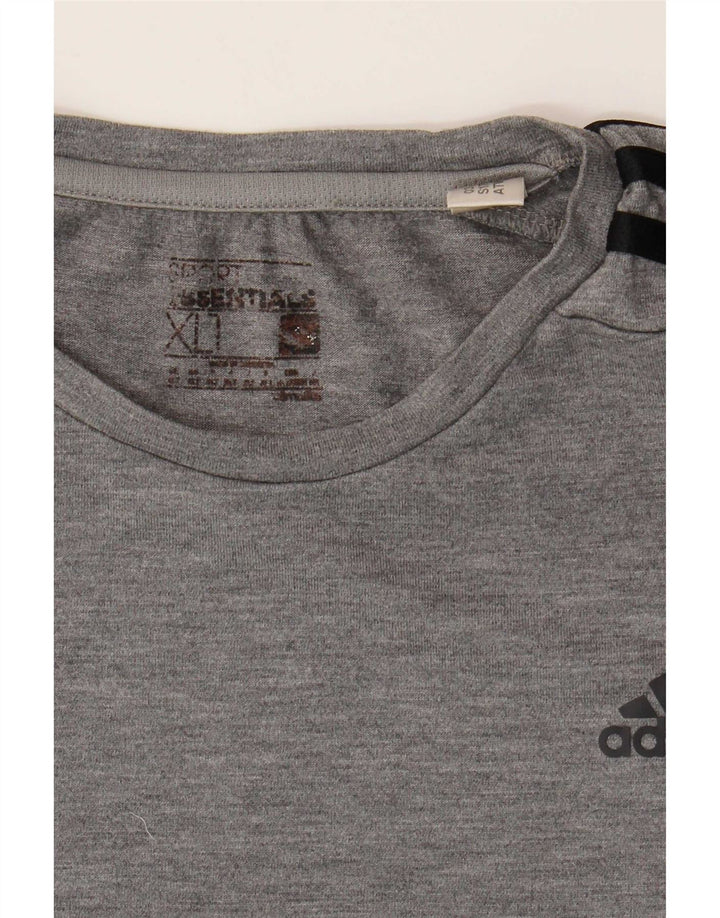 Maglietta Adidas Climalite da uomo XL grigia