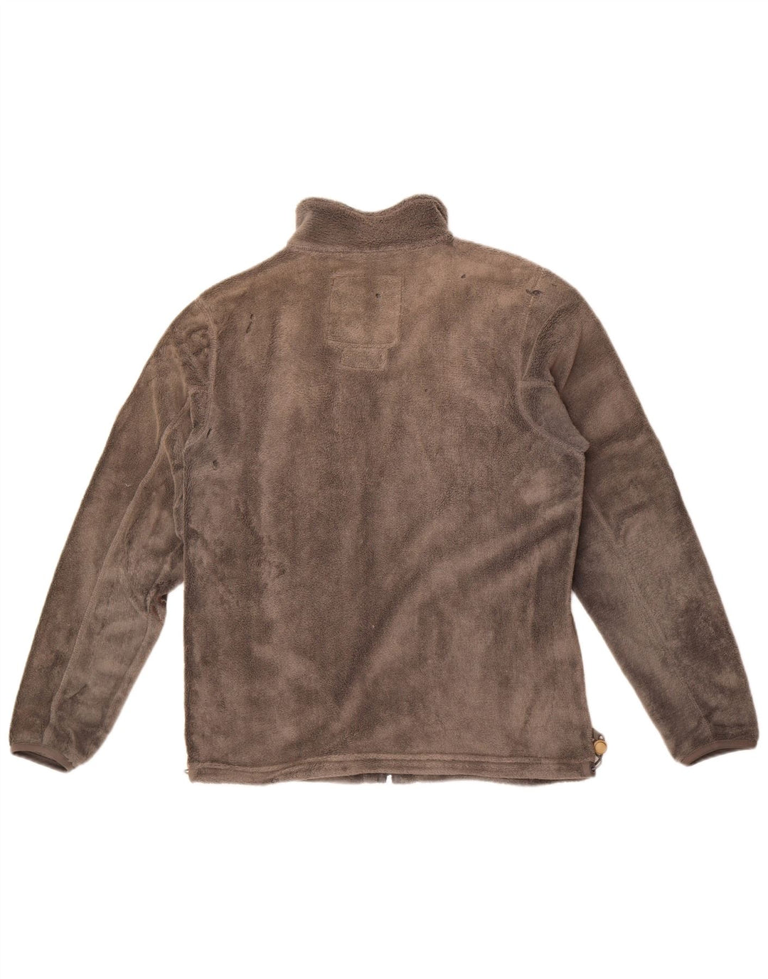Giacca in pile da uomo norvegese UK 38 Sport in poliestere color block grigio medio