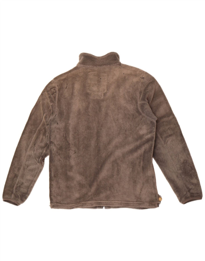Giacca in pile da uomo norvegese UK 38 Sport in poliestere color block grigio medio