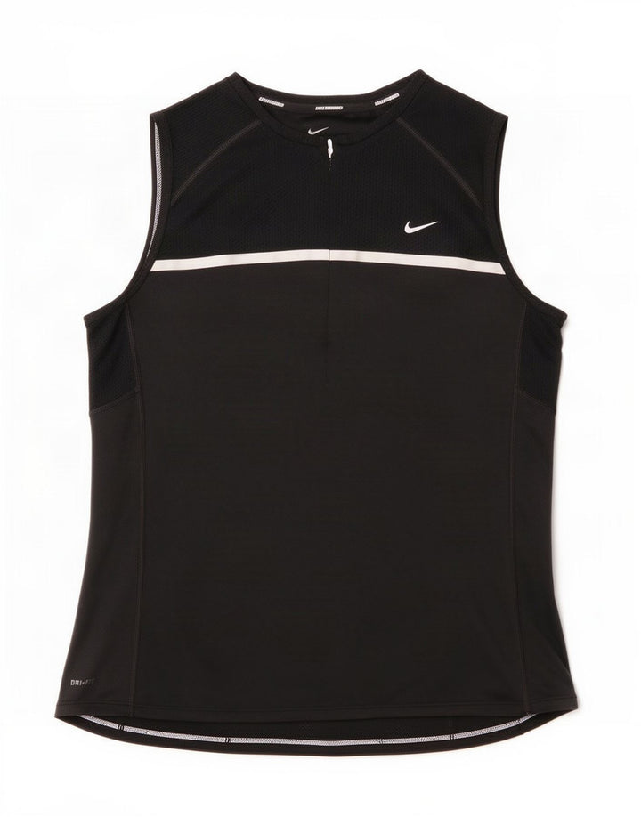 Canotta Nike Dri Fit da donna UK 16 grande nera