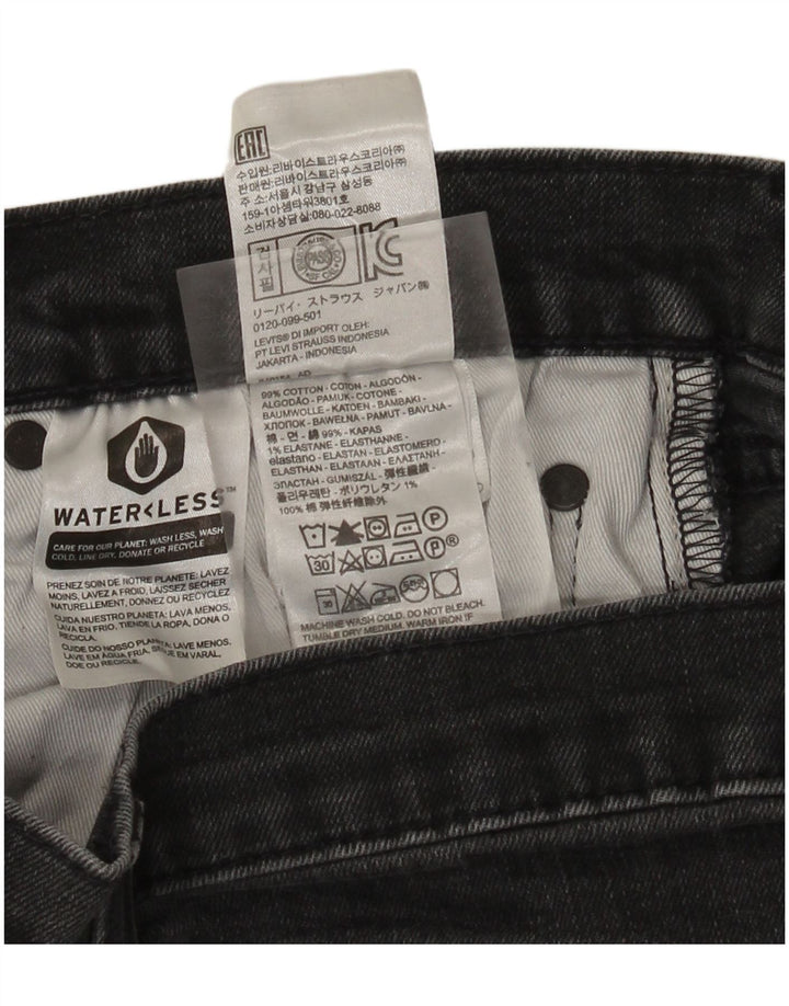 Jeans slim da uomo Levi's W34 L32 cotone grigio