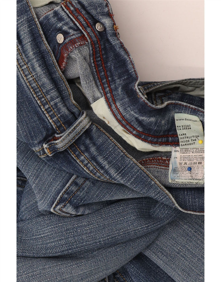 Jeans dritti da uomo Diesel W36 L32 in cotone blu