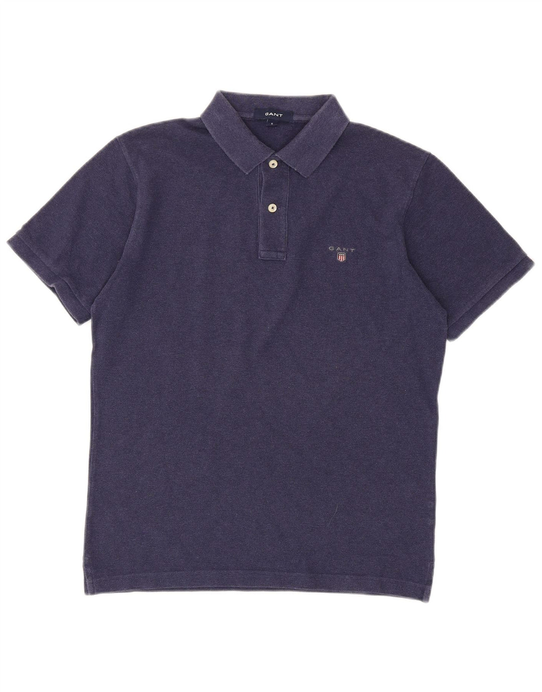 Polo da uomo Gant piccola in cotone blu navy