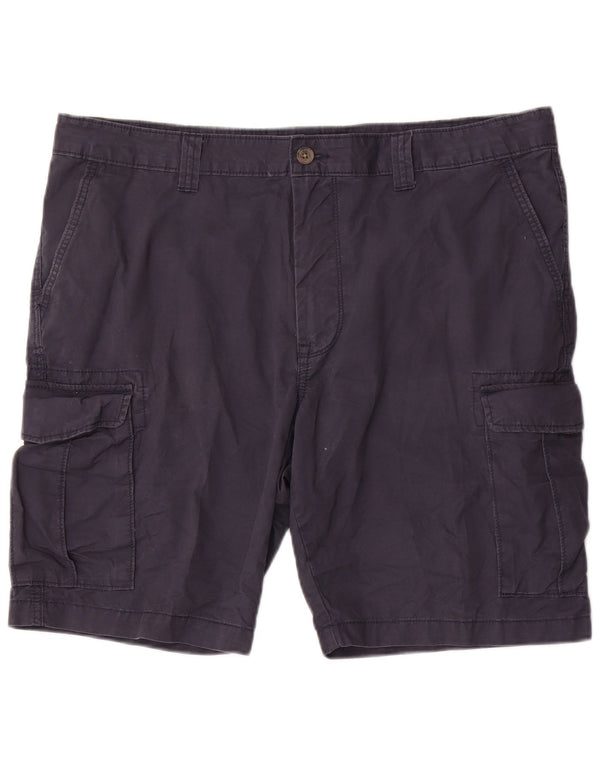 Pantaloncini cargo da uomo Marks & Spencer W40 XL cotone blu navy