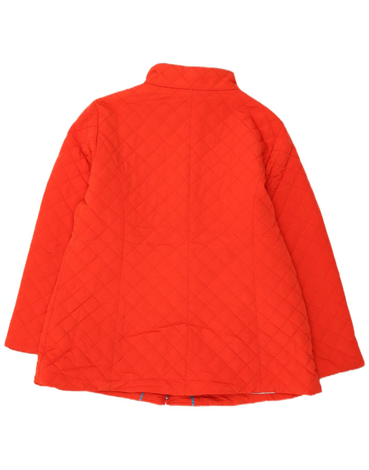 CALVIN KLEIN Giacca trapuntata da donna UK 18 XL Poliestere rosso