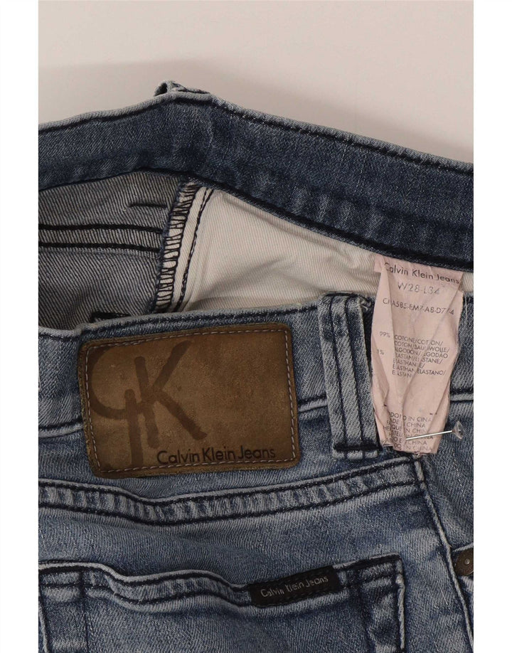 Calvin Klein Jeans Uomo Slim W28 L34 Blu Cotone