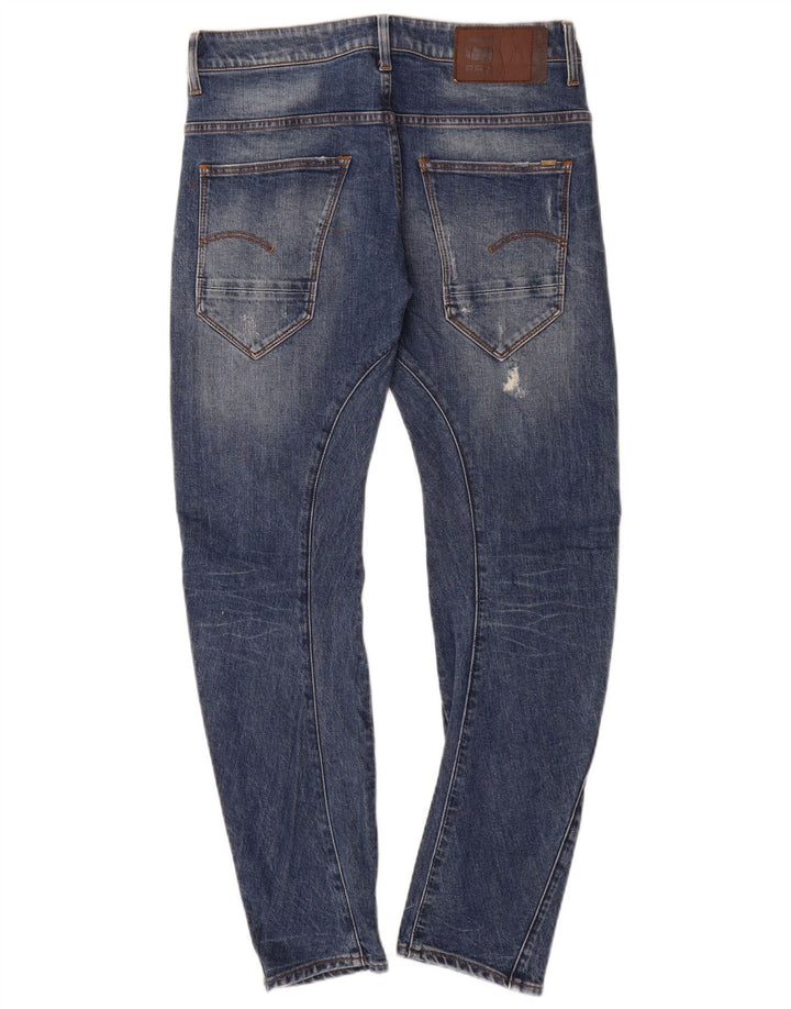 Jeans slim invecchiati da uomo G-Star W29 L30 cotone blu