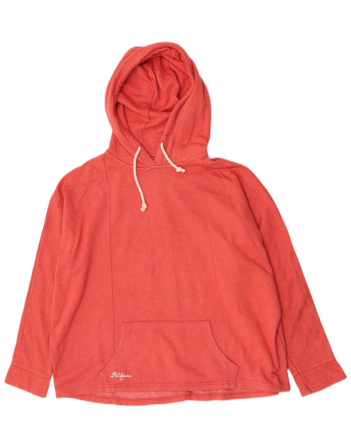 Felpa con cappuccio oversize da donna Fat Face UK 10 Small Poliestere rosso