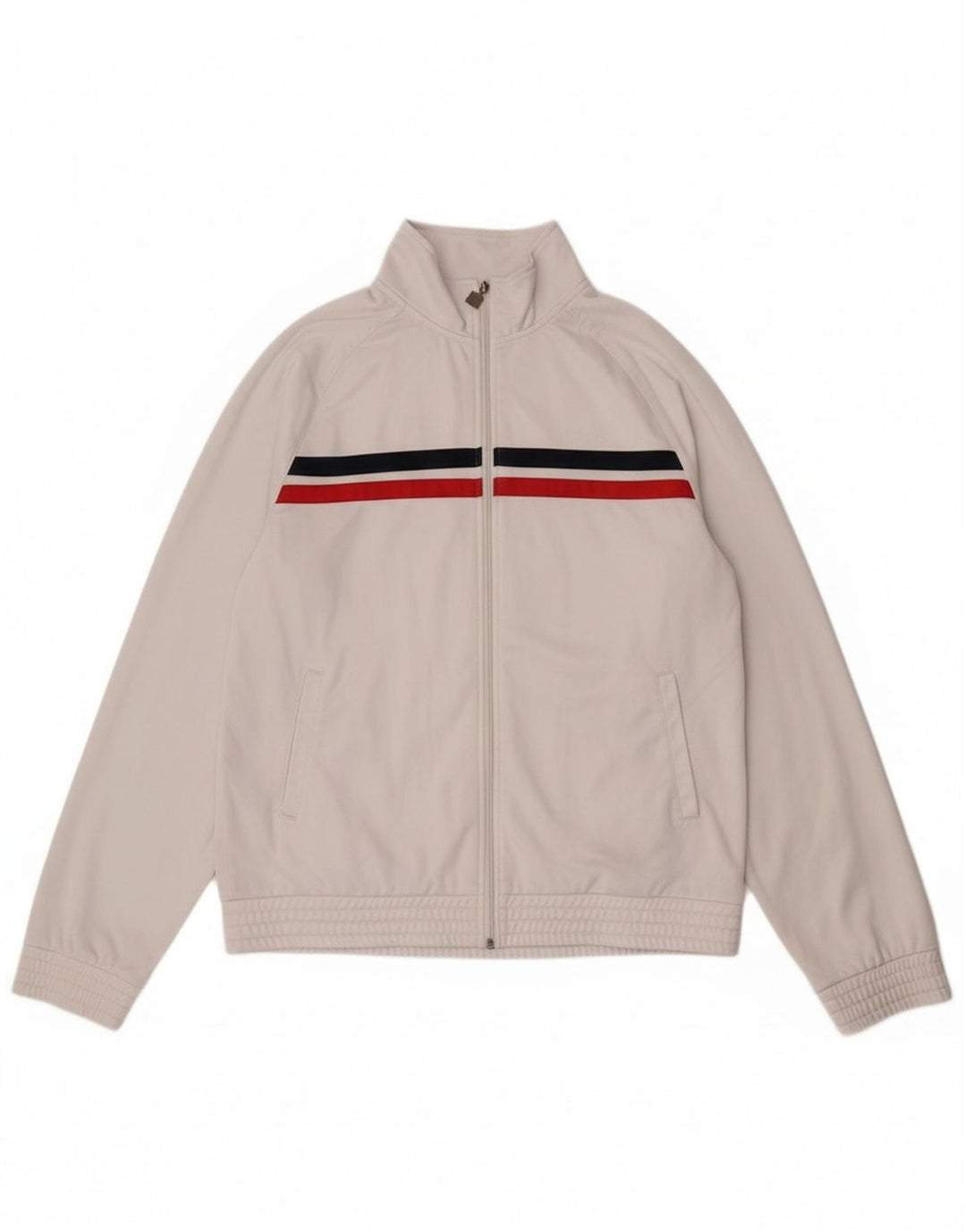 Giacca da ginnastica da uomo Fila 2XL poliestere a righe bianche