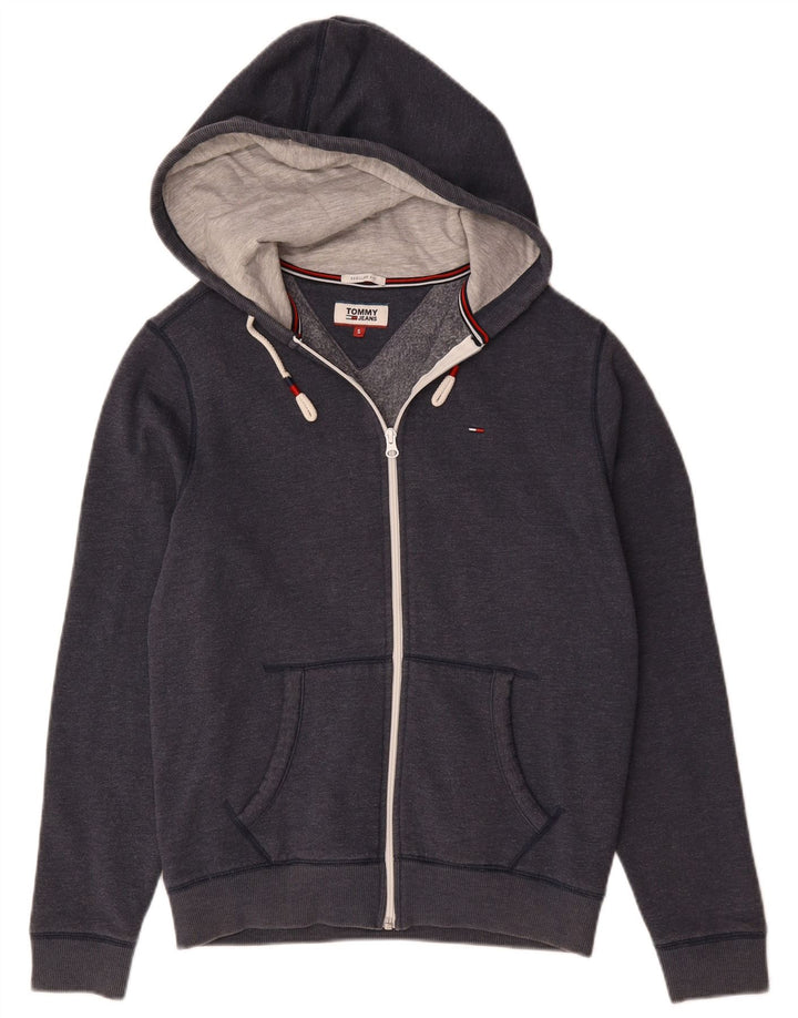 Maglione con cappuccio e zip vestibilità regolare da uomo Tommy Hilfiger Small Blu Navy