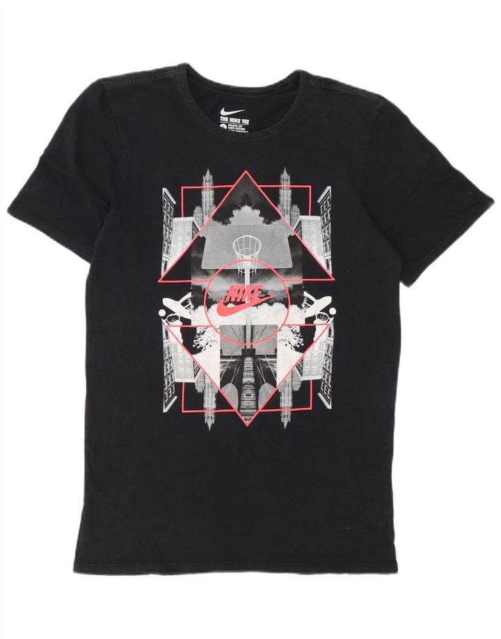 T-shirt grafica Nike da uomo con taglio atletico, piccola, nera