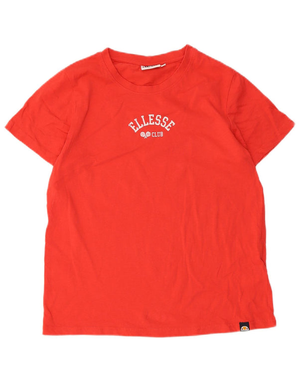 T-shirt grafica da donna Ellesse Top UK 10 piccola rossa in cotone