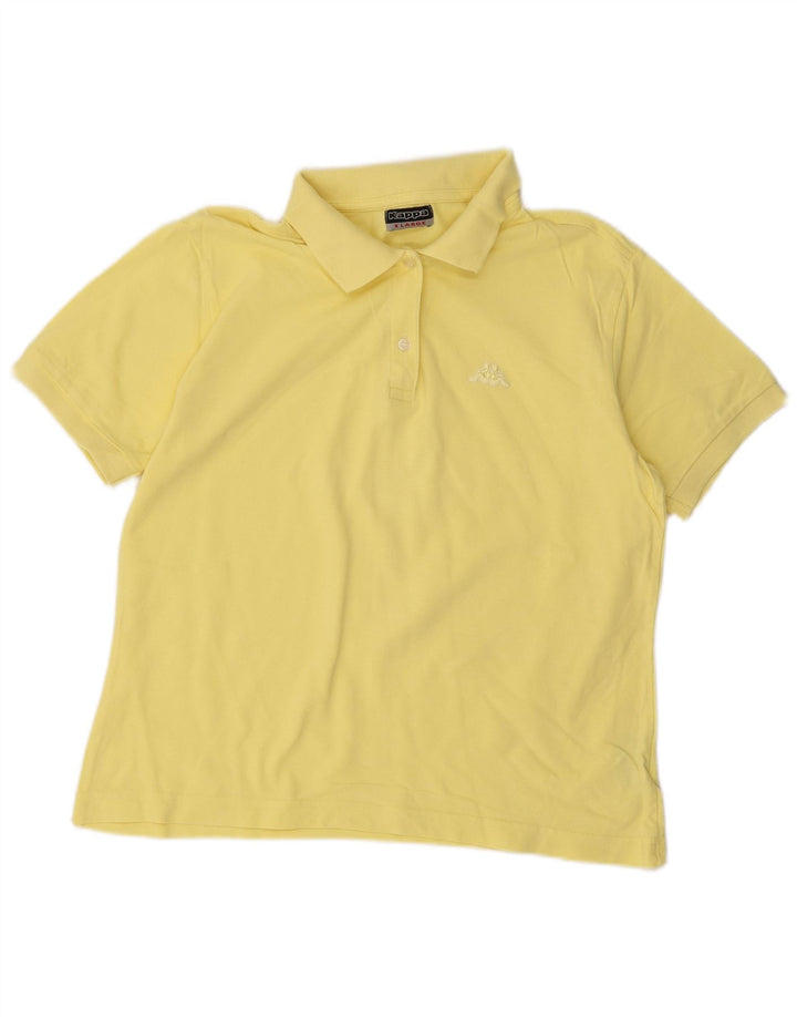 Polo da donna KAPPA UK 18 XL cotone giallo