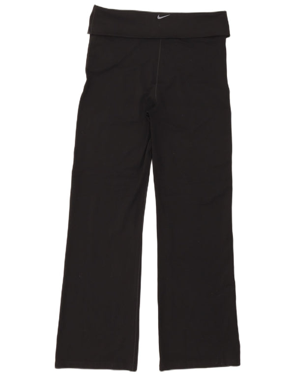 Pantaloni da tuta Nike Dri Fit da donna UK 14 Medium Nero Poliestere